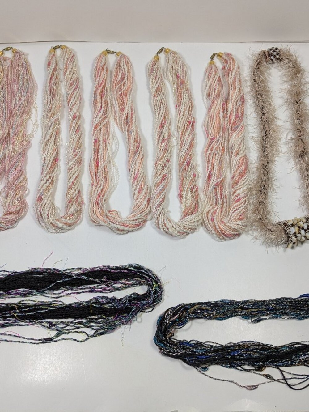 Yarn Statement Necklace Lot 10  Fashion Jewelry Ready to Wear Variety